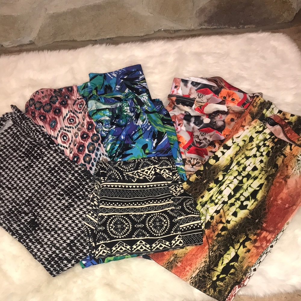 Lot of 6 pair leggings size L